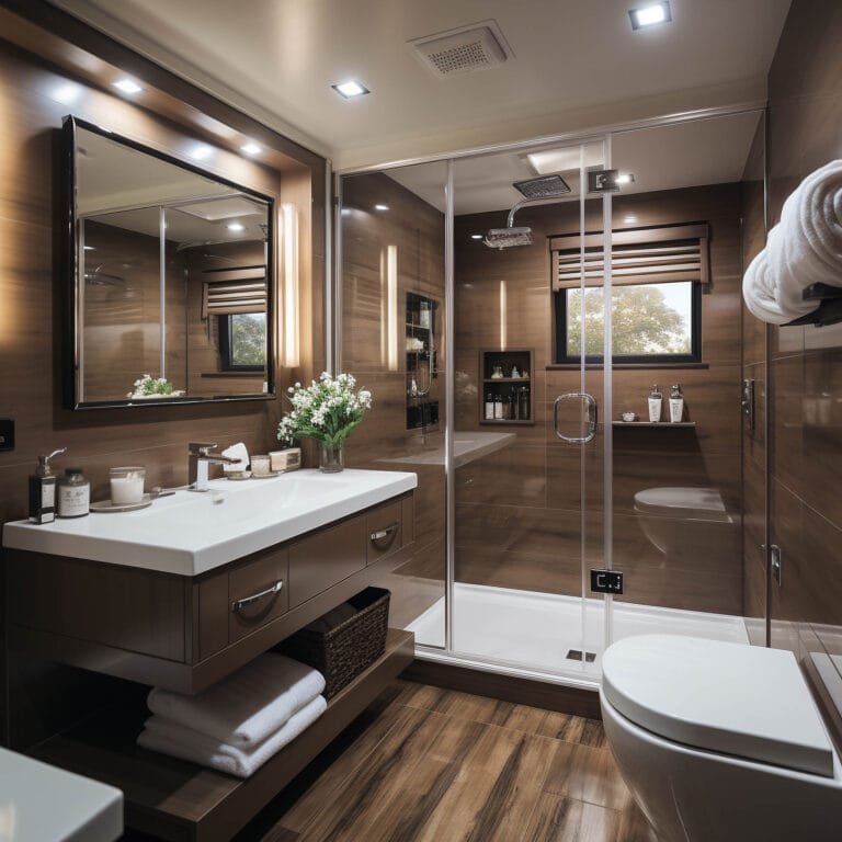 small bathroom remodel with showe