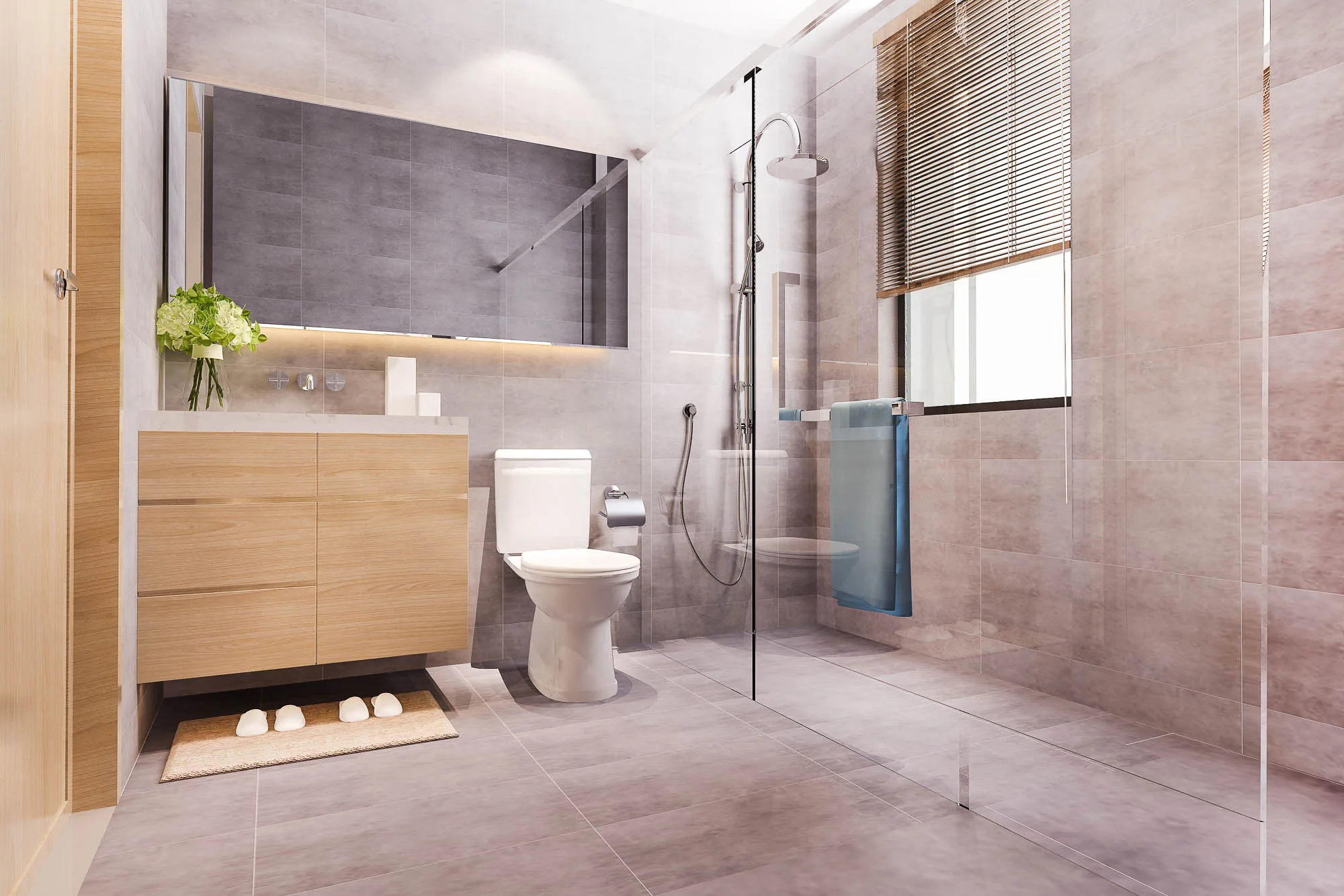 walk-in showers